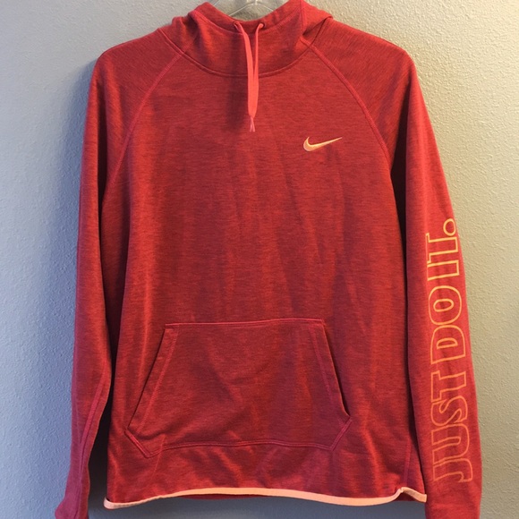 Nike Tops - NIKE- Rust/Orange Hoodie- size M
